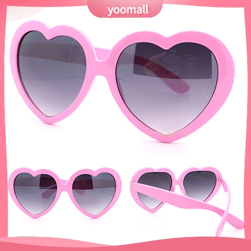 Kính Mát Gọng Hình Trái Tim Vui Nhộn Thời Trang Mùa Hè Cho Nam Và Nữ