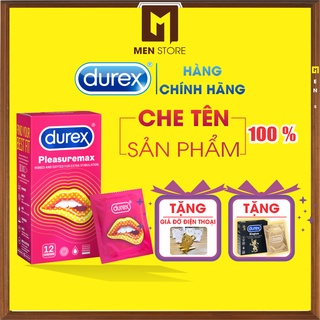  Bao cao su gai Durex Pleasuremax hộp 12 bao đọ dày 56mm 