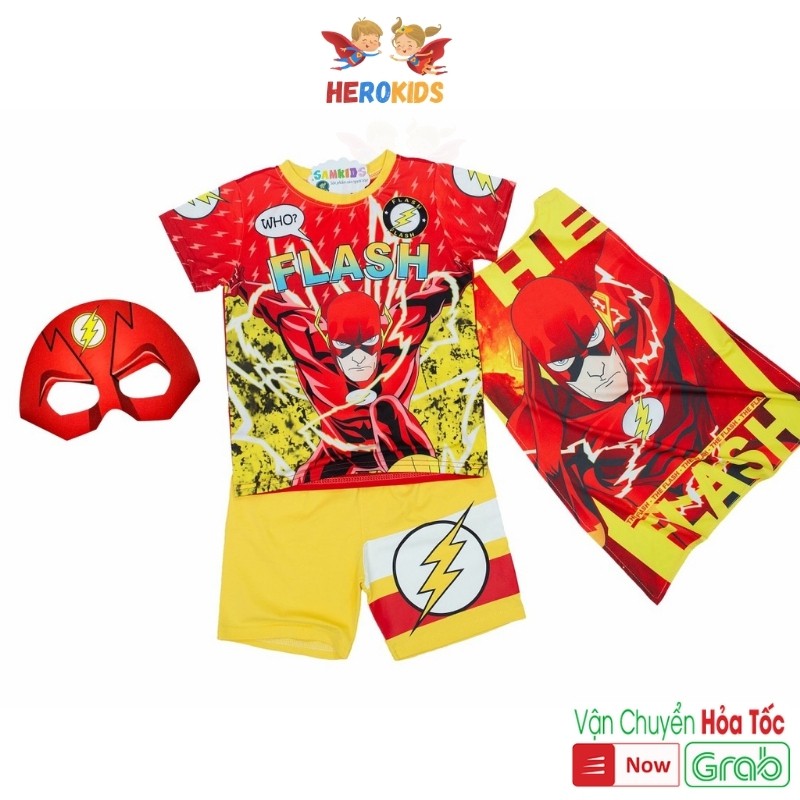 Bộ bé trai - hàng xịn - chất đẹp (tặng choàng nạ) Herokids FLASH2101