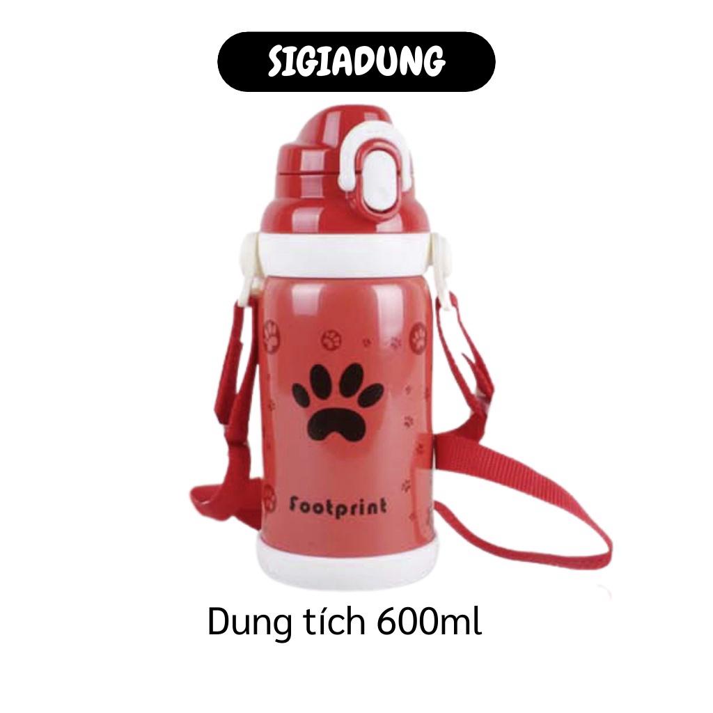 GIÁ SỈ Bình giữ nhiệt hình bàn chân chó dễ thương 600ml làm bằng inox an  toàn cho bé 8032