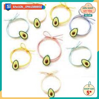 Sỉ 10 buộc tóc hình bơ đủ màu  21k