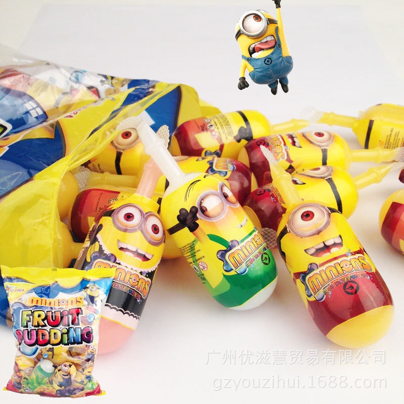 [ Ngộ nghĩnh đáng yêu ] 100g Thạch hoa quả tổng hợp /Thạch trái cây FRUIT PUDDING MINION món ăn vặt giải nhiệt mùa hè