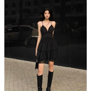 Đầm Hè 2 Dây Cổ V Lưng Đan Chéo