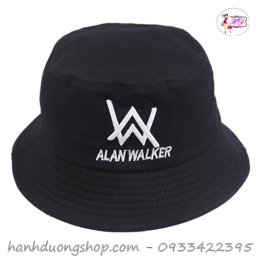 [ Hình thật ] Nón bucket Alan Walker mũ tai bèo AW vành nhỏ dễ thương chất liệu vải cotton thoáng mát dễ thấm hút mồ hôi