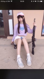 ÁO CROP TAY DÀI IN ( KÈM CLIP HÌNH THẬT )