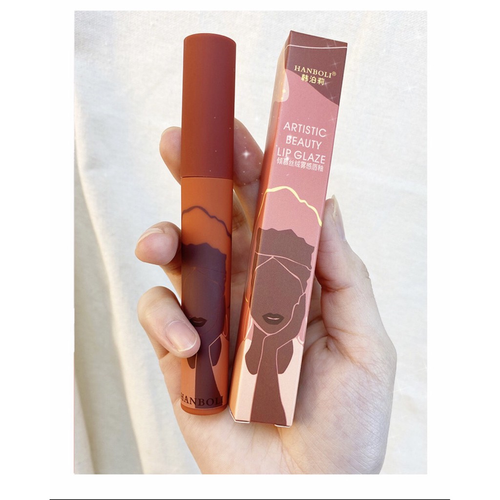 Son Kem Hanboli Velvet Mist Lip Glaze Màu Sắc Quyến Rũ Chất Mềm Mịn Môi