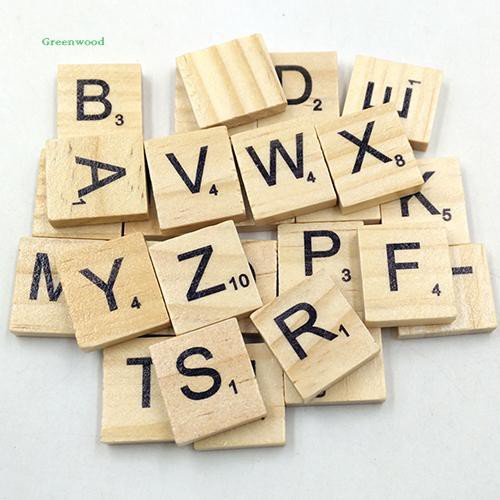 Bộ 100 Miếng Gỗ In Chữ Cái Tiếng Anh Cho Bé