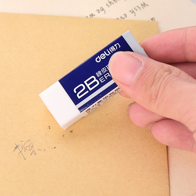Deli Cục Tẩy 2B Bằng Cao Su Tiện Dụng Dành Cho Học Sinh
