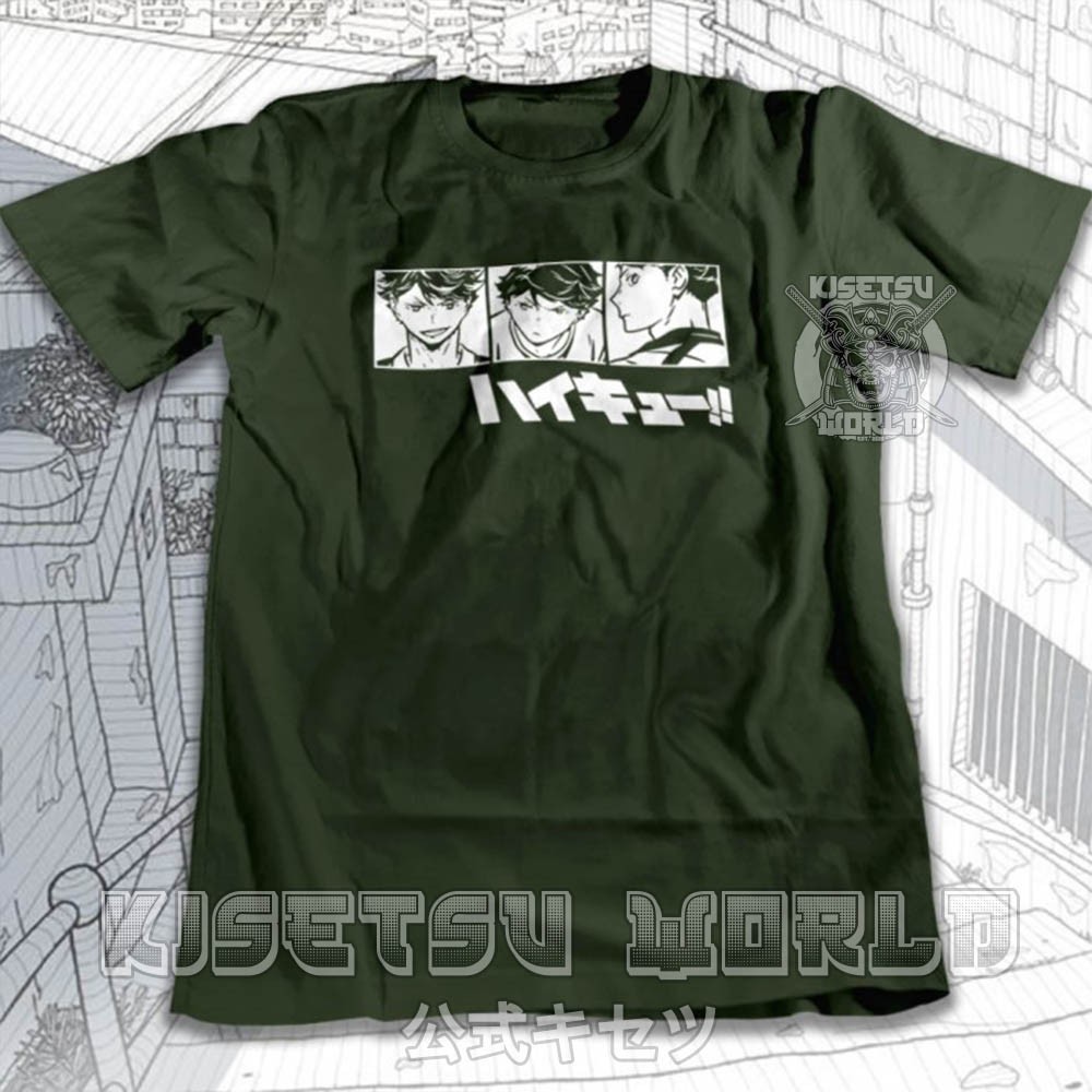 Áo phông OIKAWA TOORU AOBA JOHSAI HAIKYUU Baju Karakter Jepang x 6113 Kisetsu Tshirt