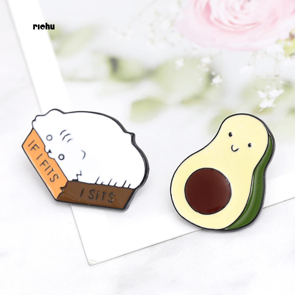 Huy Hiệu Cài Áo Hình Mèo Hoạt Hình Đáng Yêu