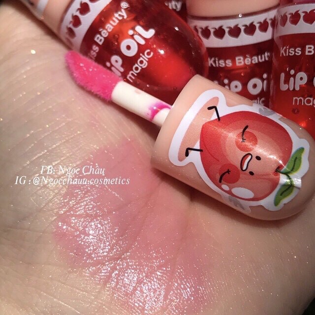Son bóng môi Lip oil mùi đào cute KB K401 | BigBuy360 - bigbuy360.vn