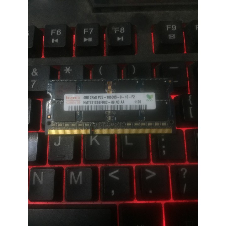 Ram Laptop Ram Hynix DDR3 4G PC310600s bus 1333 Mhz BH 60 tháng 1 đổi 1