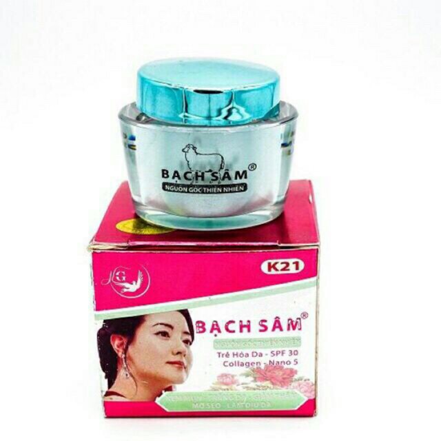 Kem Mụn - Trắng Da - Giảm Thâm - Mờ Sẹo Bạch Sâm K21