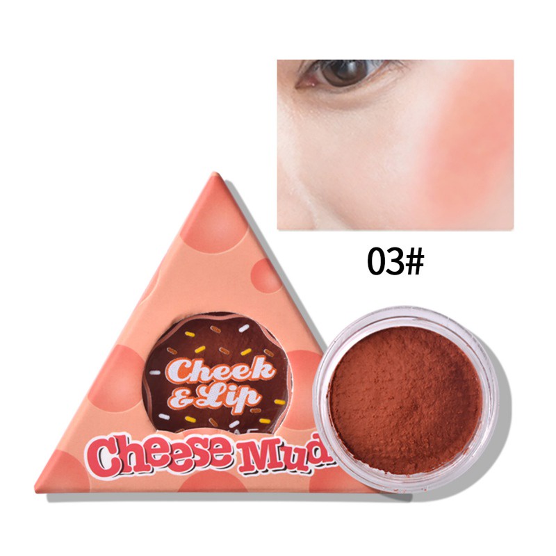 Phấn Má Hồng Dạng Kem 6 Màu Tùy Chọn Làm Sáng Da Tự Nhiên Lâu Trôi Không Thấm Nước