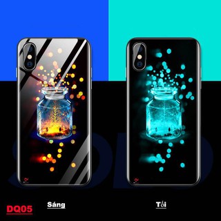 Ốp lưng Iphone X in 3D hình dạ quang tự phát sáng ban đêm