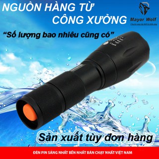 Đèn pin siêu sáng s016-l2, ip 65 chống nước,có giá phân phối