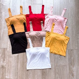 Áo croptop 2 dây bản to ( có mút ngực )