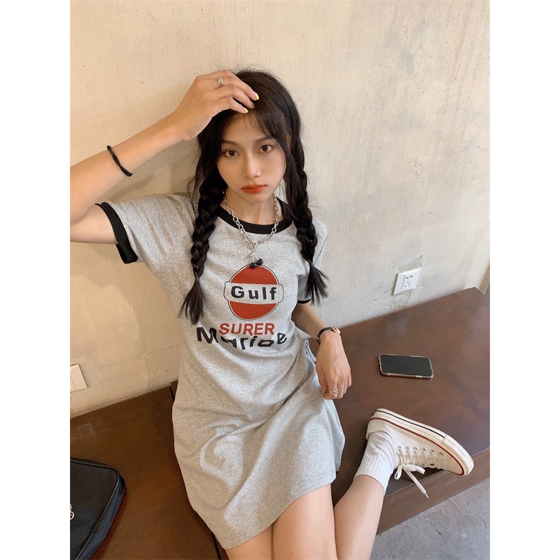 Váy Mari chất bo cotton dày, mềm co dãn tốt, rút hông, tôn dáng HOT