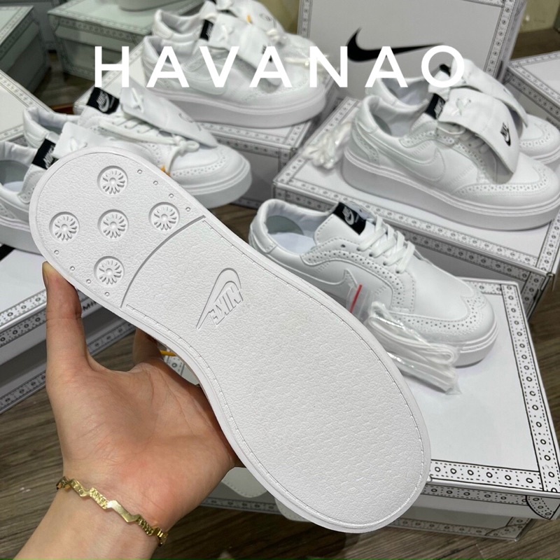 Giày thể thao sneaker G-DRAGON NIKE KWONDO11 WHITE Ful trắng