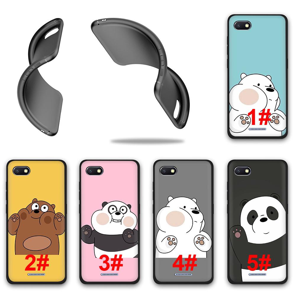 Ốp điện thoại in hình gấu We Bare Bears đáng yêu cho Redmi 5 5A 6 6A 7 Go S2 Note 5 Pro 6 Pro 7 Pro