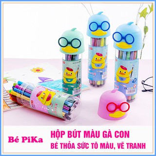 Hộp Bút  Màu Dạ Gà Con Đáng Yêu Cho Bé Tô Màu