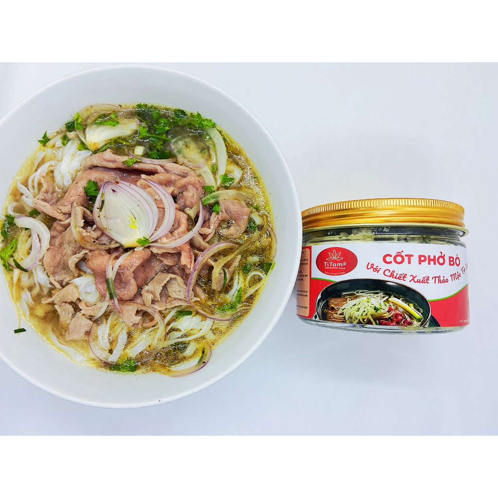 Gia vị nấu phở bò Titom Foods 250g, gói gia vị phở bò ngon, cốt phở bò chính hãng