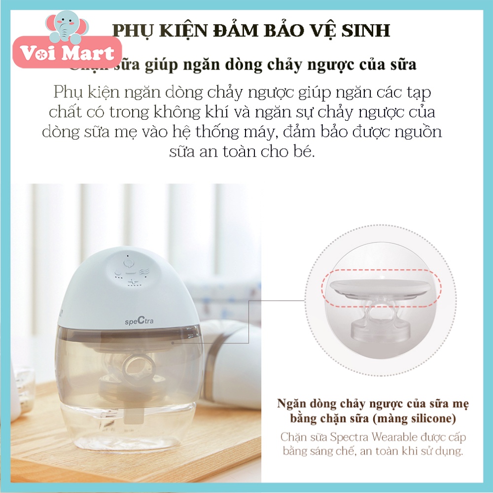 Máy Hút Sữa Điện Rảnh Tay Không Dây Spectra Wearable Bảo Hành Chính Hãng 24 Tháng