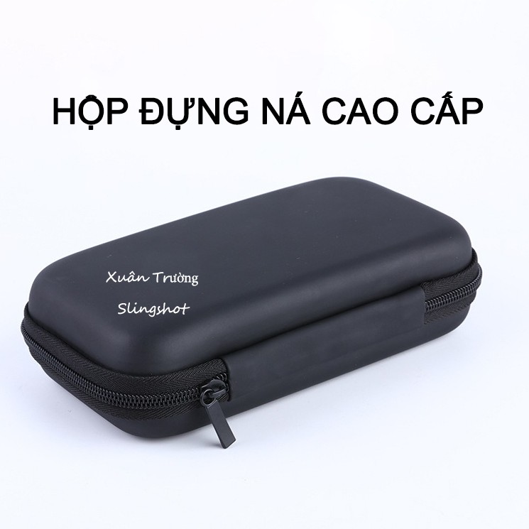 Hộp đựng ná chất liệu da và các dụng cụ