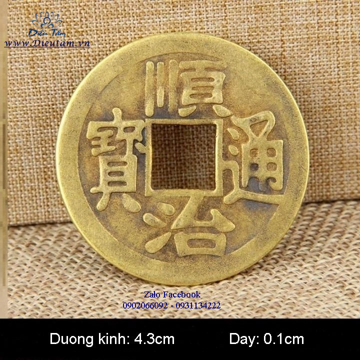 Đồng xu phong thủy Trấn trạch chi bảo
