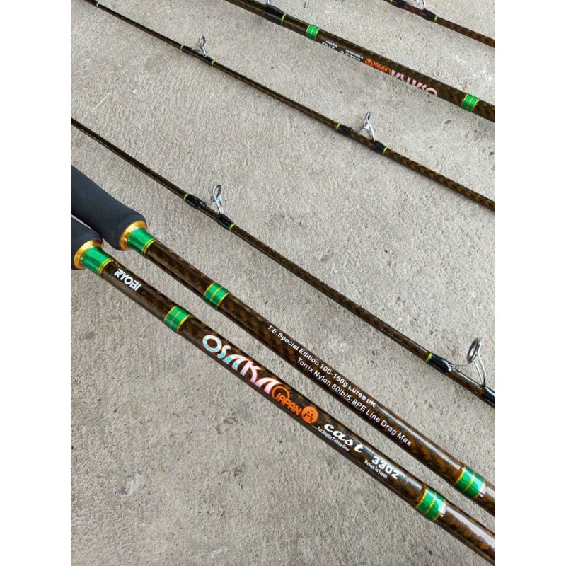 cần câu 2 khúc Ryobi Osaka khuyên Fuji chuẩn y hình