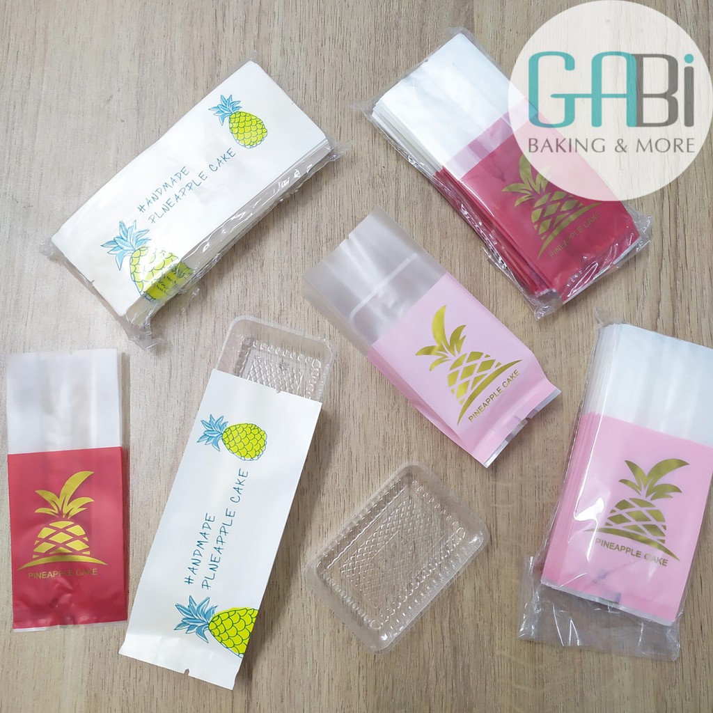 Set 50 túi đựng bánh dứa 13*4.5cm
