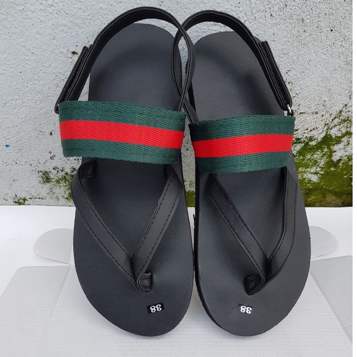 sandal đồng nai xăng đan nam và nữ ( đế đen quai đen phối dù ) size từ 34 nữ đến 43 nam