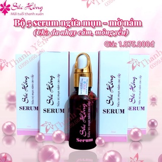 Sỉ 5 lọ serum sắc hồng cao cấp - ngừa mụn - mờ nám