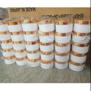 Hũ kem body 100gr nắp xi vàng