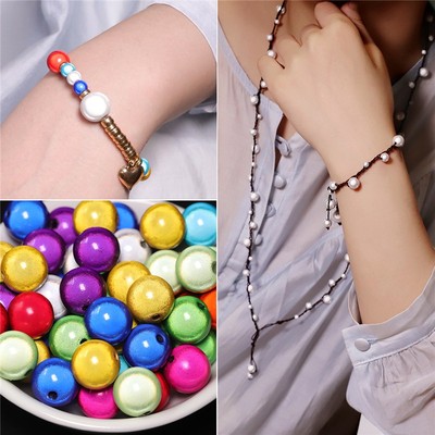 BEADIA 20-200 chiếc 4 6 8 10 12 mm Màu hỗn hợp Magic Color Miracle Bead Acrylic Spacer Bead DIY Trang sức Craft Làm Phụ kiện