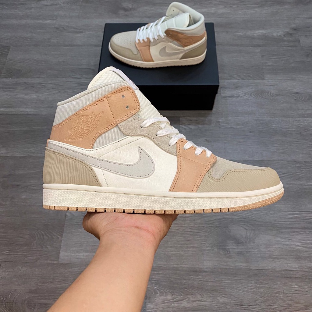 Giày thể thao jordan panda, xanh loang tie dye, giày jordan xám khói cao cổ full size nam nữ 36-43