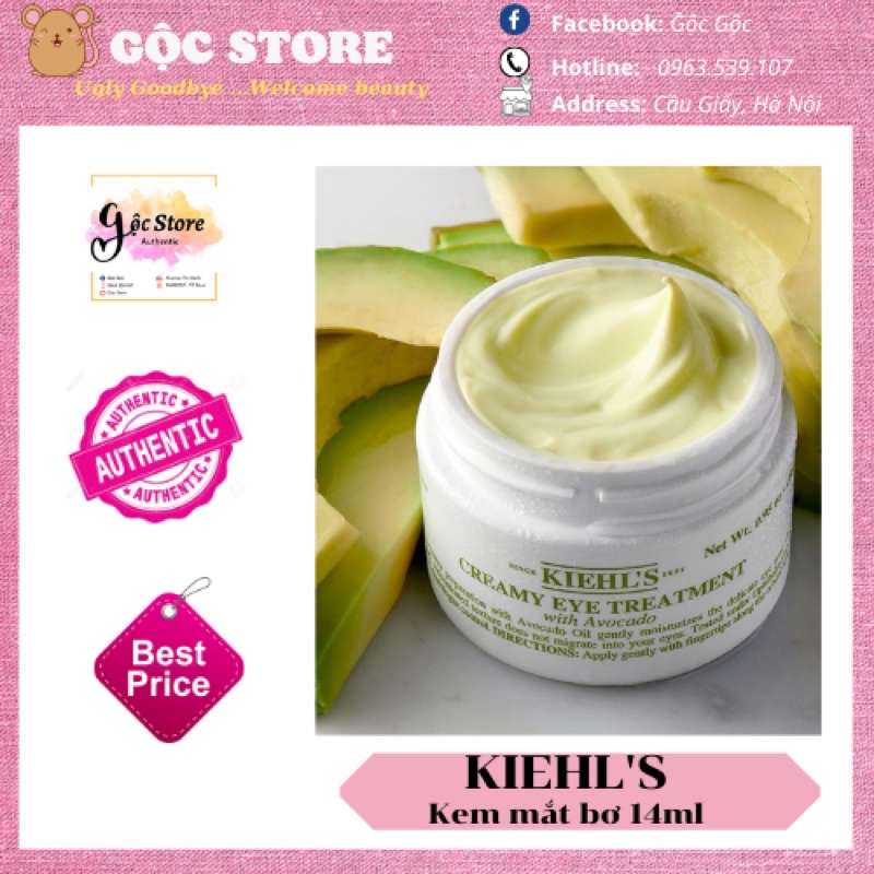 [SẴN - BILL US] - KEM MẮT BƠ KIEHLS 14ml