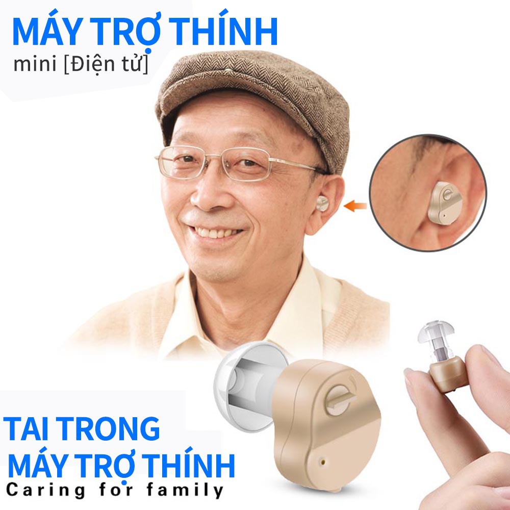 【Mua 1 tặng 1】Máy Trợ Thính Kỹ Thuật Số Nhét Trong Khuếch Đại Giọng Nói Thiết Kế Ẩn Mini