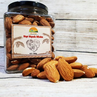 HẠT HẠNH NHÂN - LOẠI 1 hạt lớn [300g] hủ thủy tinh