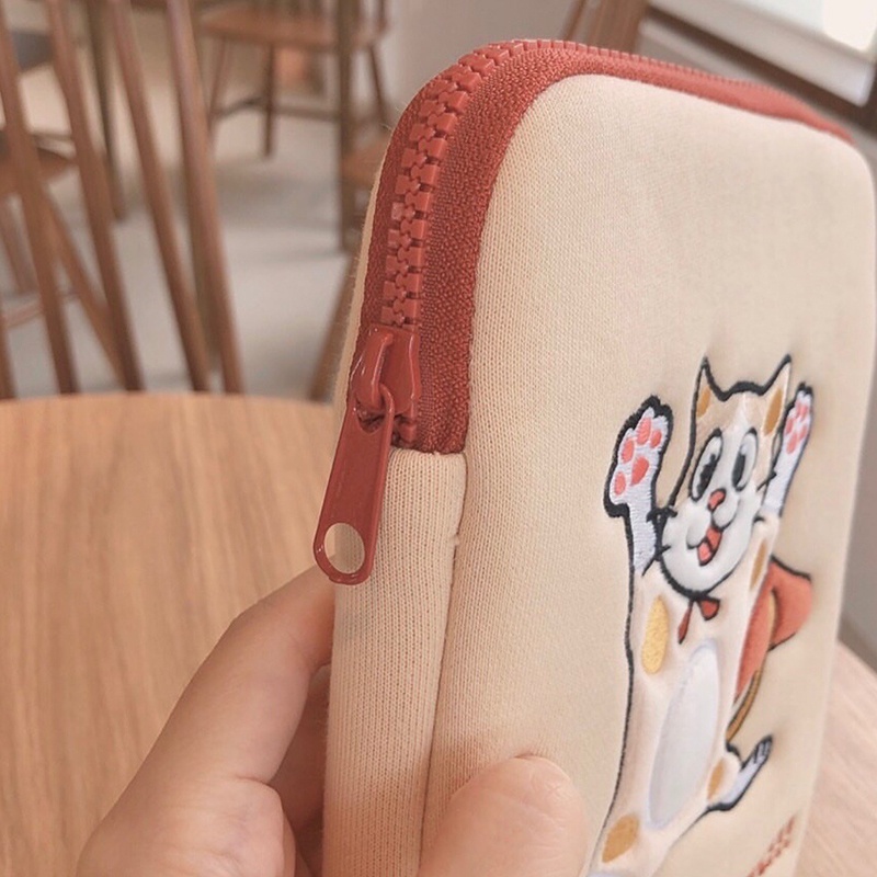 IELGY Túi Xách Đựng Máy Tính Bảng In Hoạt Hình Kiểu Hàn Quốc Dễ Thương Cho Bạn Gái