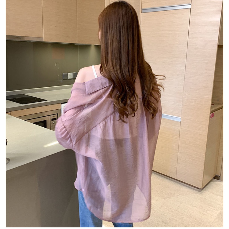 Áo Khoác Cardigan Chiffon Hai Mảnh Thoáng Khí Phong Cách Hàn Quốc Thời Trang Mùa Hè 2022 Dành Cho Nữ