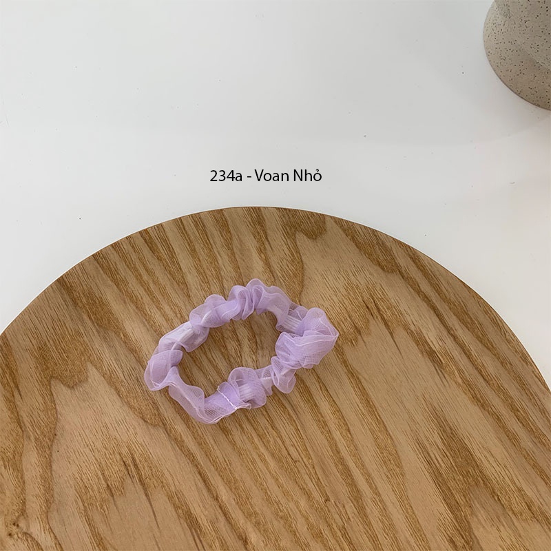 (0234) Dây Chun Scunchies Tím Ngọt Ngào Dễ Thương Phong Cách Hàn Quốc