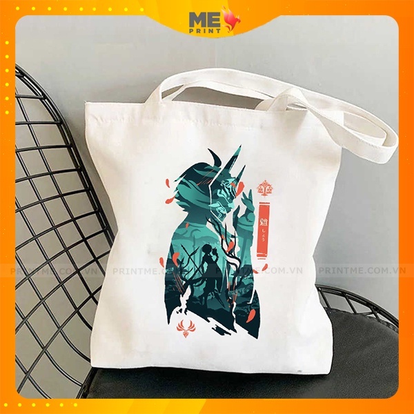 Túi tote game Genshin Impact, túi vải canvas anime in hình nhân vật game nhiều mẫu tại PrintME Shop
