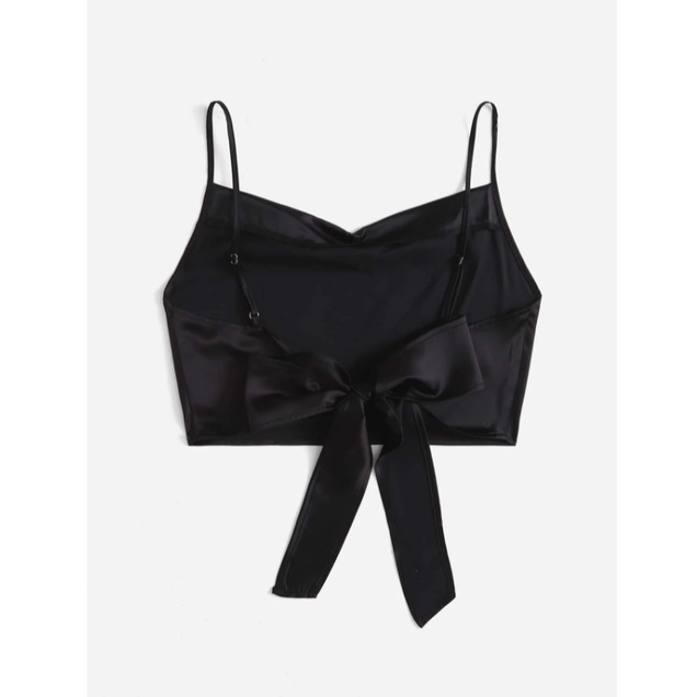 Áo croptop hai dây có nơ buộc sau lưng sexy sang chảnh