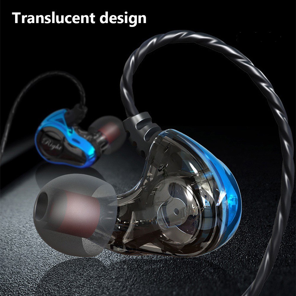 Tai Nghe Nhét Tai Thể Thao T-S610 4 Lõi Kép 3.5mm Hifi 6d