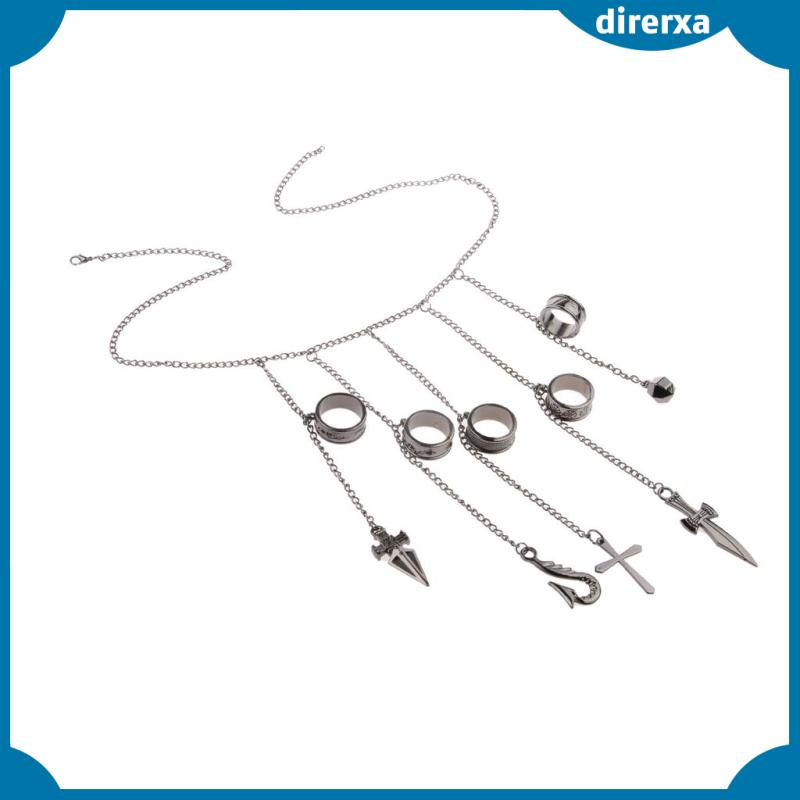 Vòng tay thiết kế 5 nhẫn phong cách hoạt hình Hunter x Hunter Kurapika độc đáo