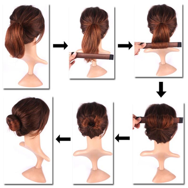 Búi Tóc Giả Hình Bánh Donut Xinh Xắn Dành Cho Nữ