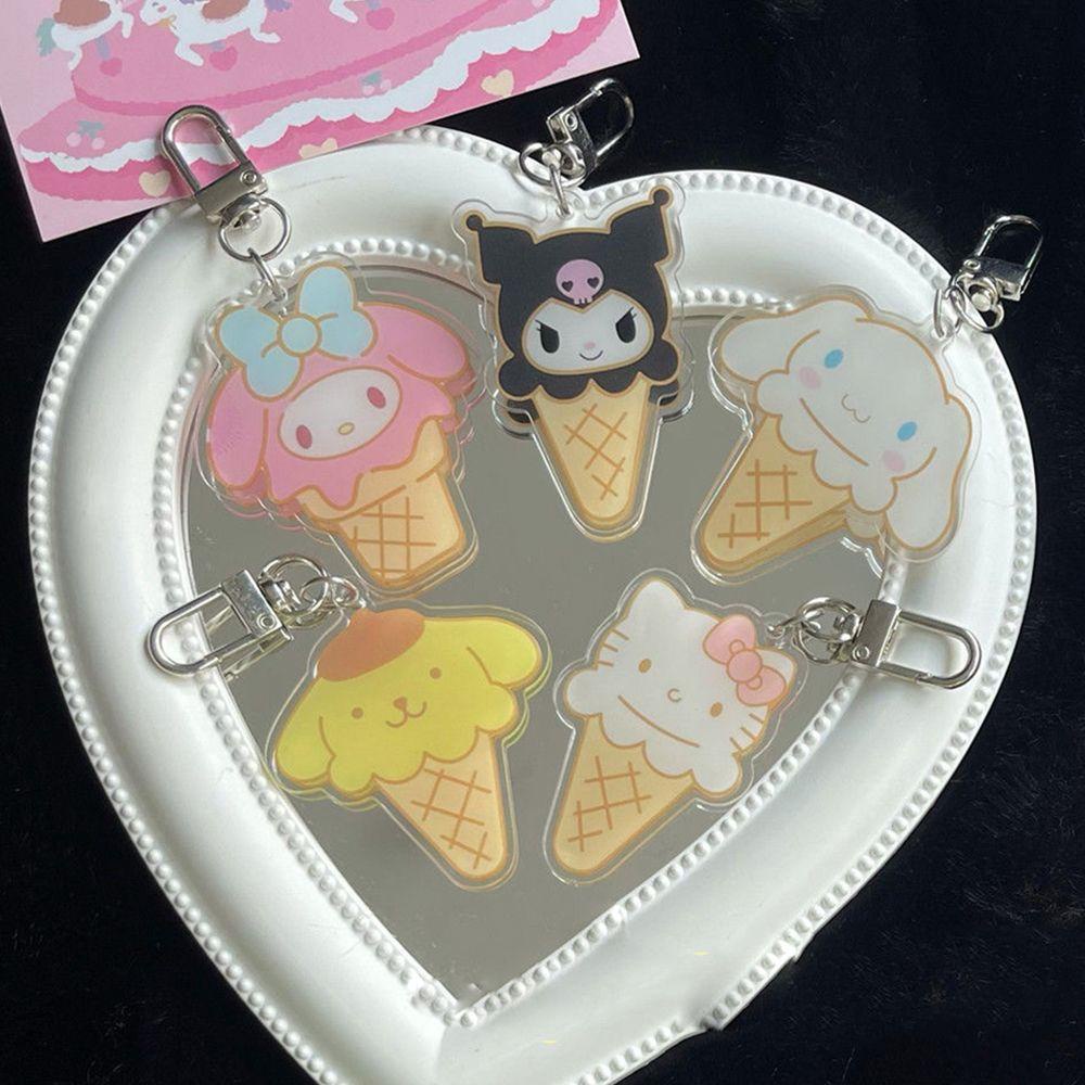 Móc Chìa Khóa Hình Kuromi Melody Bằng Acrylic Phong Cách Hàn Quốc Xinh Xắn Charms