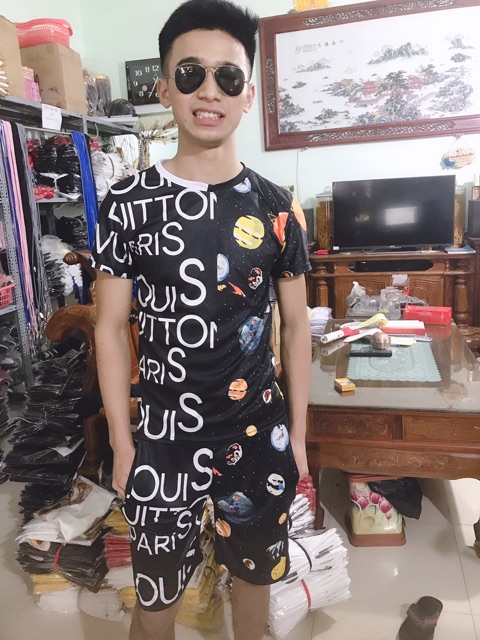 Bộ nam hè in 3D L.V hành tinh ( ảnh video thật) | BigBuy360 - bigbuy360.vn