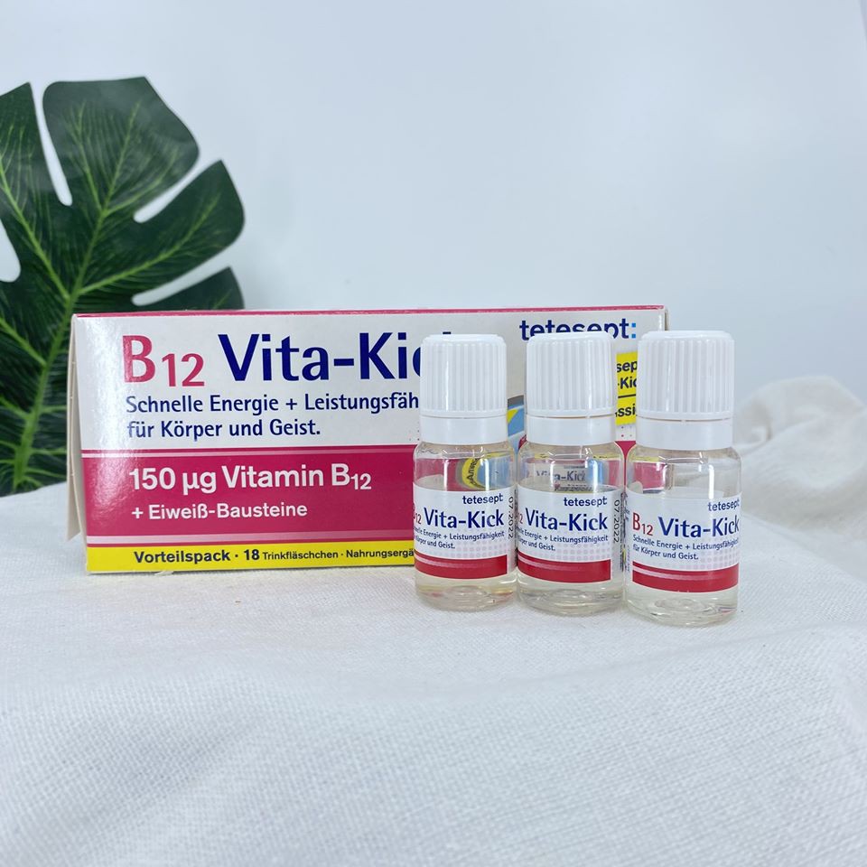 VITAMIN B12 VITA-KICK HỘP 18 LỌ ĐỦ BILL